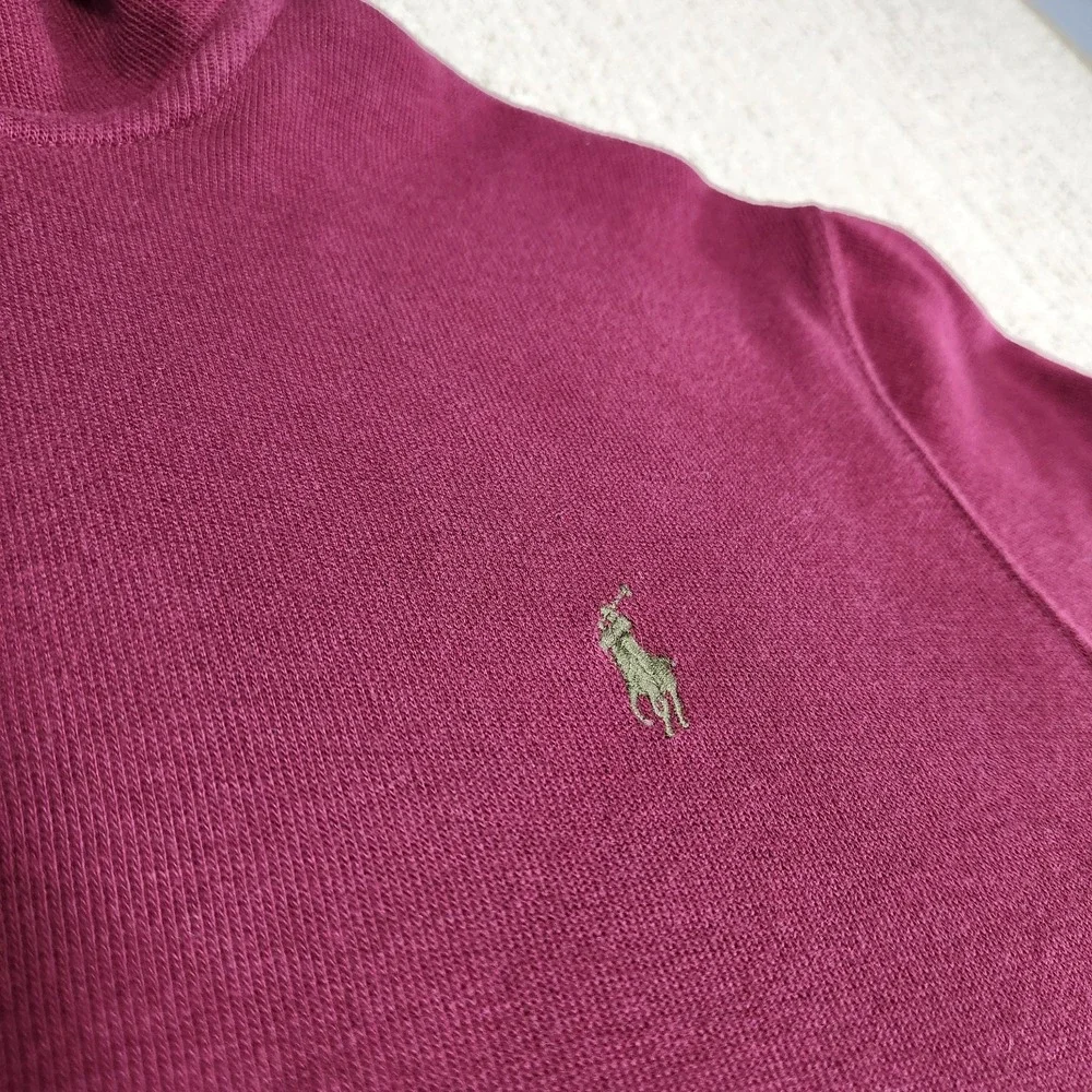 Polo Ralph Lauren 1/4 Zip Sweater Men Large Estate Rib‎ Cotton Minimal Luxury